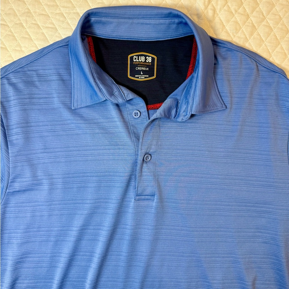 Daniel Cremieux Blue Polo Shirt Large